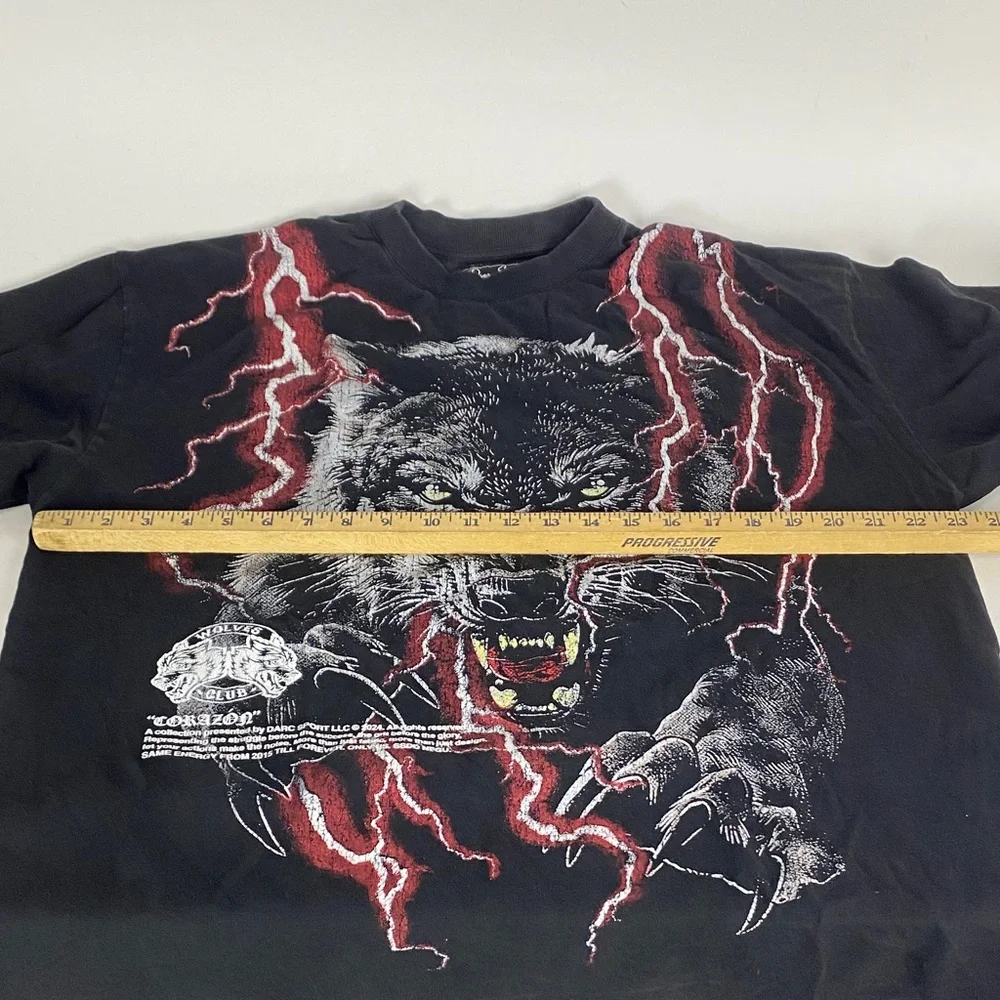 Darc Sport Wolves Club Collection Lightning Wolf T’Shirt Size Large - Picture 6 of 9
